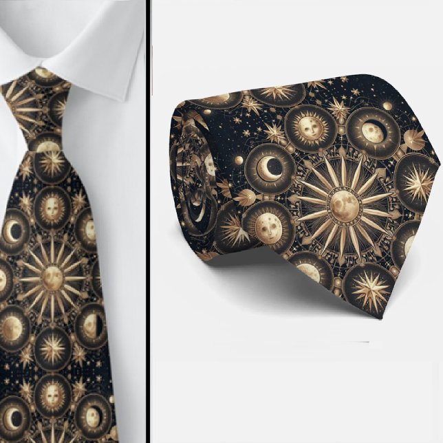 Celestial Pattern Neck Tie (Creator Uploaded)