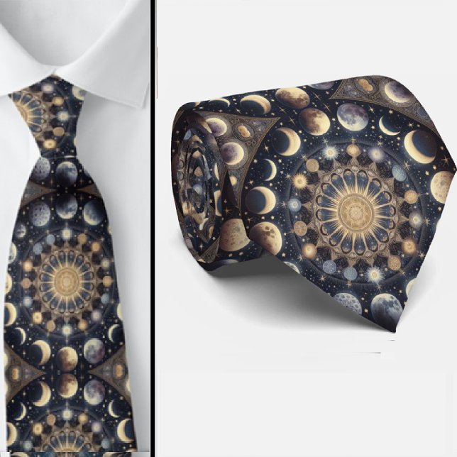 Celestial Pattern  Neck Tie (Creator Uploaded)