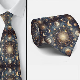 Celestial Pattern Neck Tie