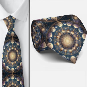 Celestial Pattern Neck Tie