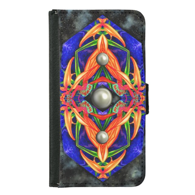 Celestial Pearls  Samsung Galaxy Wallet Case (Front)