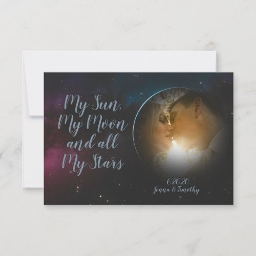 Celestial Photo Thank You Cards