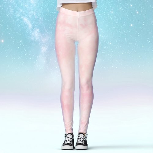 Celestial Pink Nebula Leggings