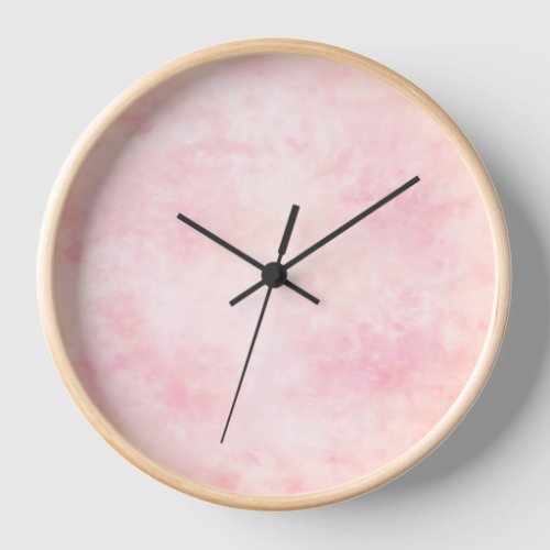 Celestial Pink Nebula Wall Clock