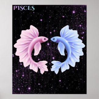 Celestial Pisces – Astrology Art Poster