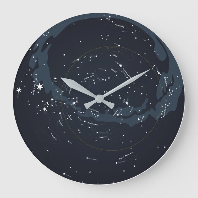 Celestial Planisphere Wall Clock (Front)