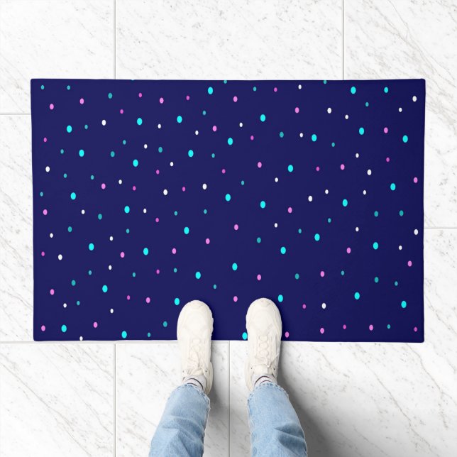 Celestial Polka Dots  Doormat (Indoor)