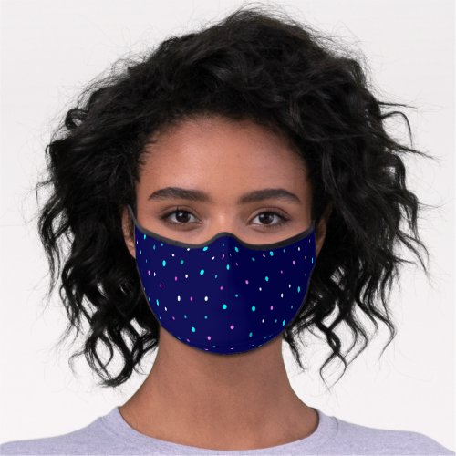Celestial Polka Dots Premium Face Mask