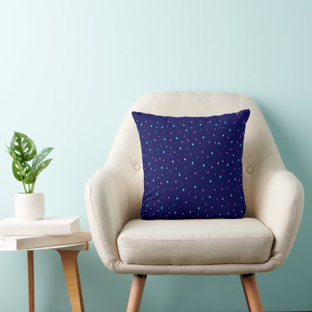 Celestial Polka Dots  Throw Pillow (Chair)