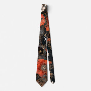 Celestial Poppies Neck Tie
