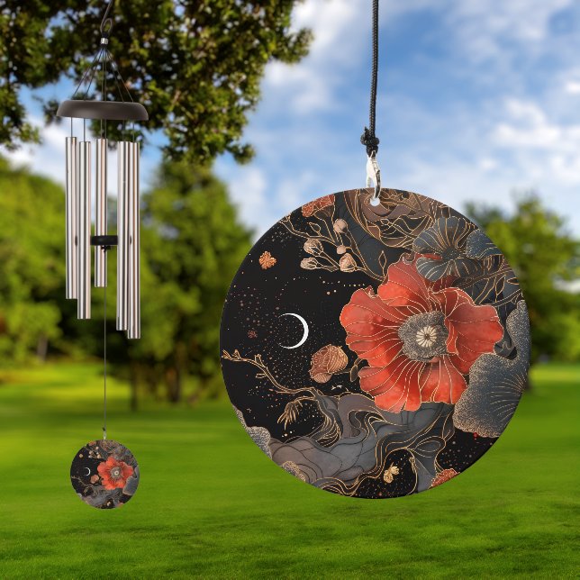 Celestial Poppies  Wind Chime (Outdoor)