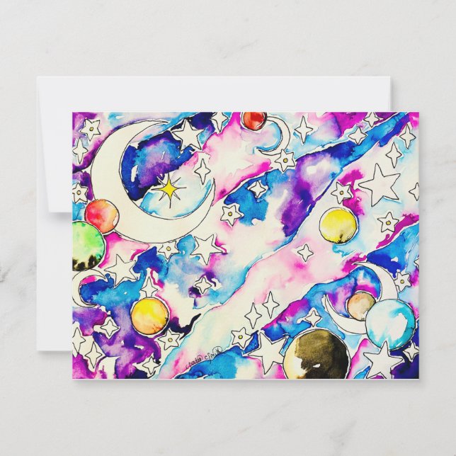 Celestial Poster Note Card (Front)