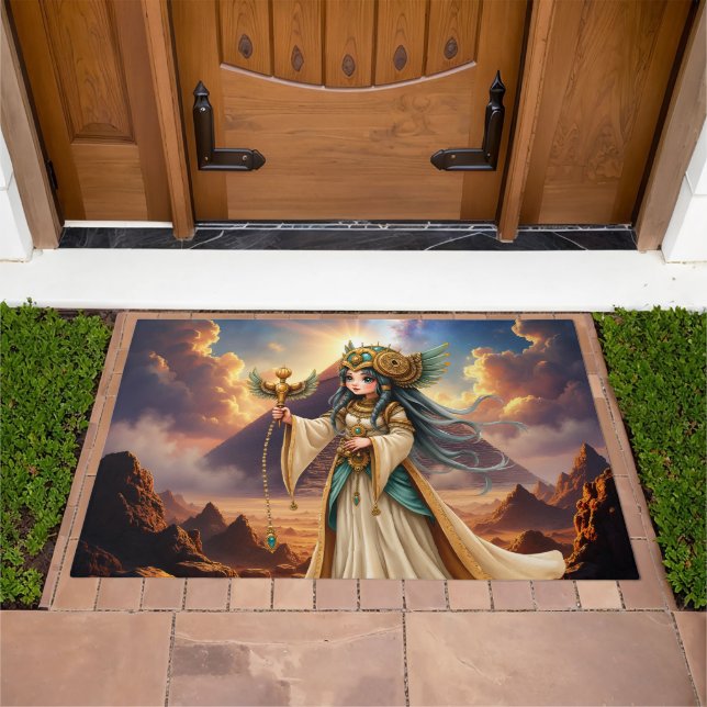 Celestial Priestess of the Golden Pyramid. Doormat (Outdoor)