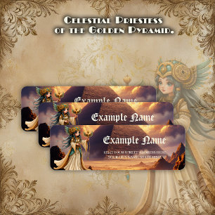 Celestial Priestess of the Golden Pyramid Label