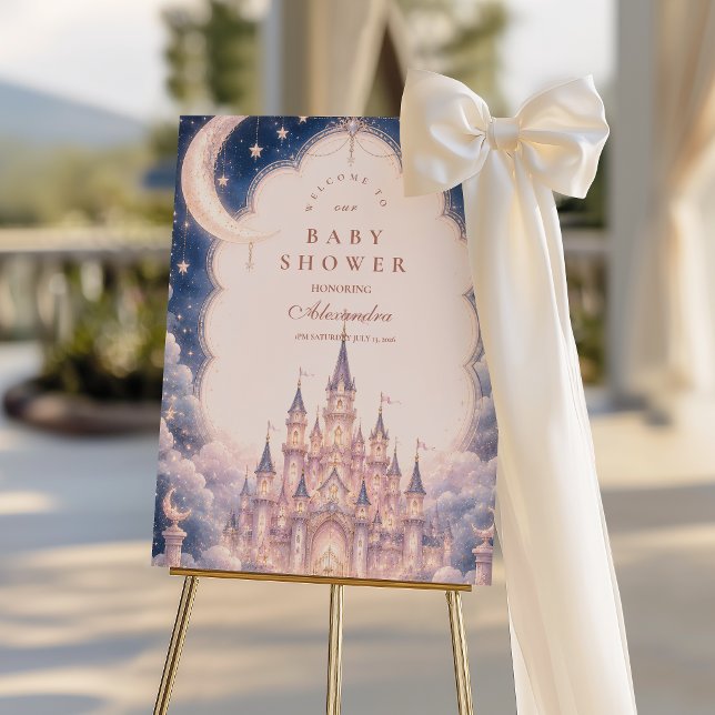 Celestial Princess Castle Baby Shower Foam Board (Creator Uploaded)
