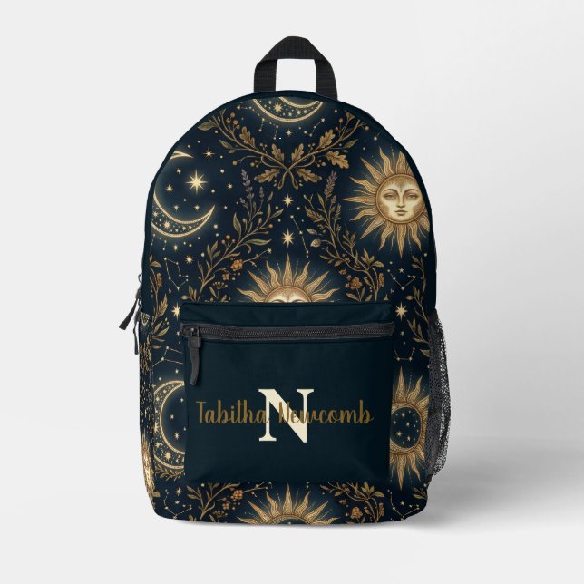 Celestial Printed Backpack (Front)