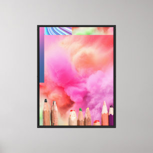 Celestial Prism Nebula Spectrum Canvas Print