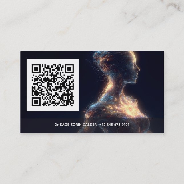 Celestial Pulse Energy Healing Business Card (Front)
