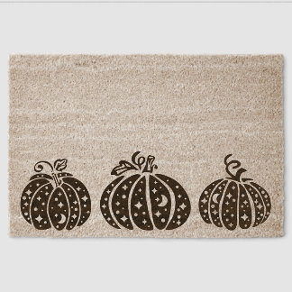 Celestial Pumpkin Coir Door Mat – Fall Harvest Wel
