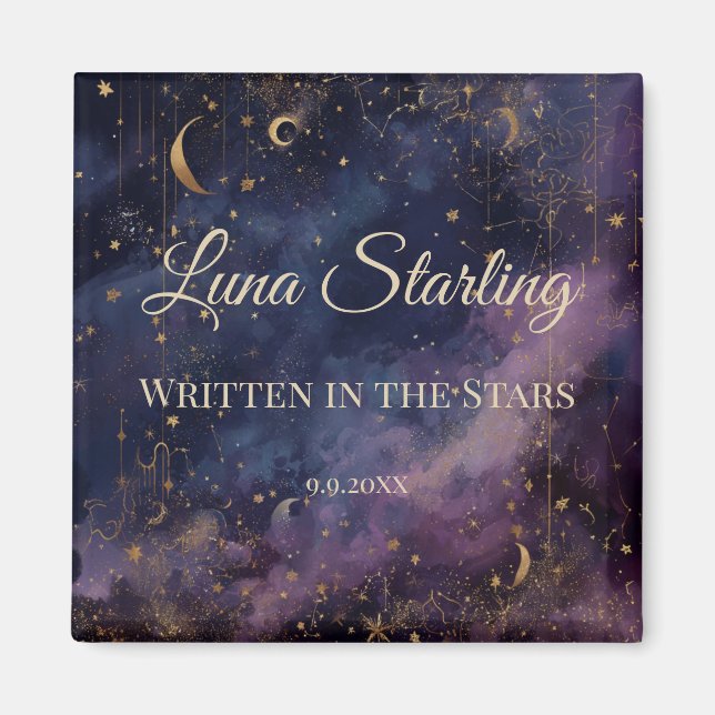 Celestial Quinceañera, custom Magnet (Front)