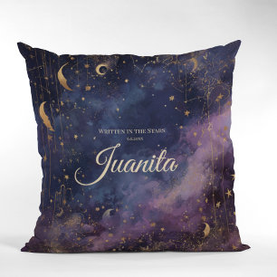 Celestial Quinceañera, custom Throw Pillow