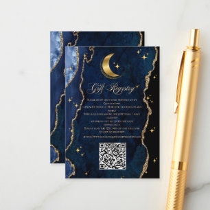 Celestial Quinceanera QR Gift Enclosure Card