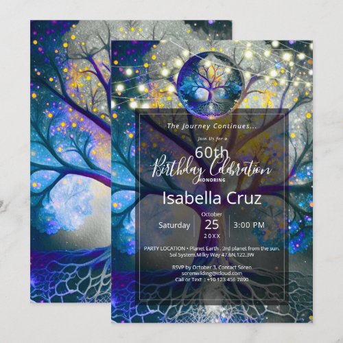 Celestial Radiance | Tree of Life Invitation