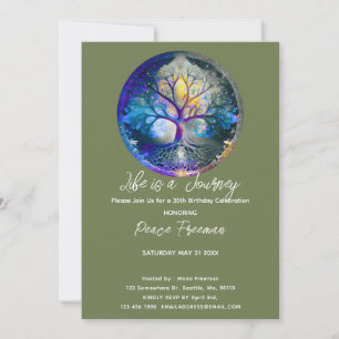 Celestial Radiance   Tree of Life Invitation