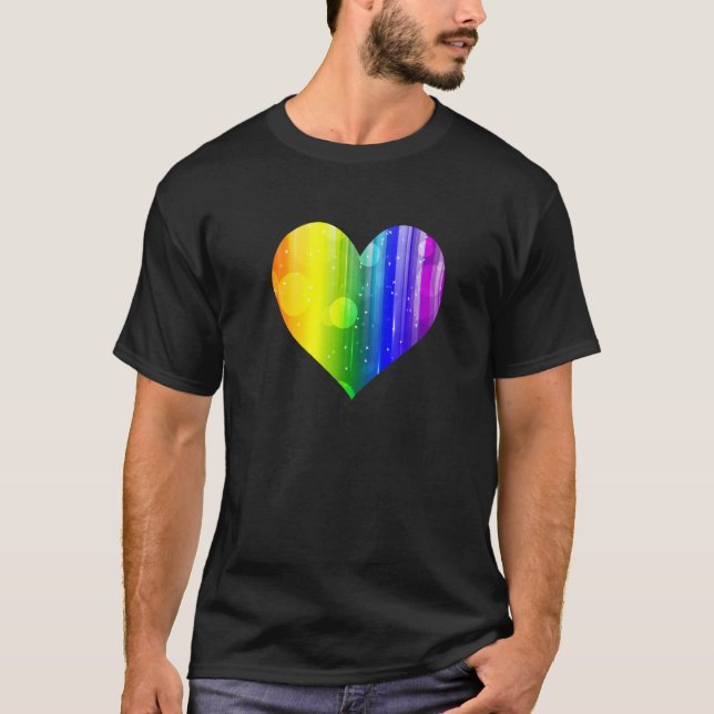 Celestial Rainbow Heart T-Shirt (Front)