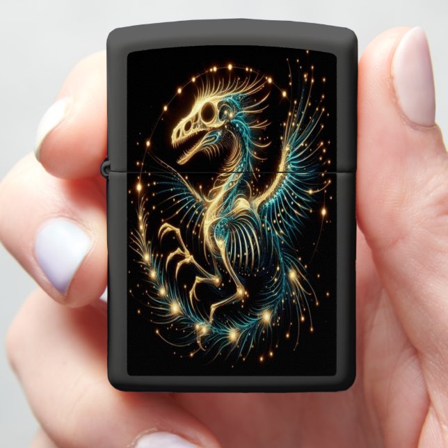 Celestial Raptor's Embrace Zippo Lighter (In Hand)