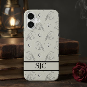 Celestial Raven Dark Academia iPhone 16 Case