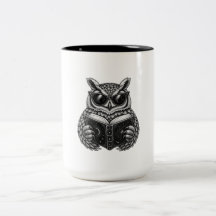 Celestial Reading Owl – Mystical Book Lover