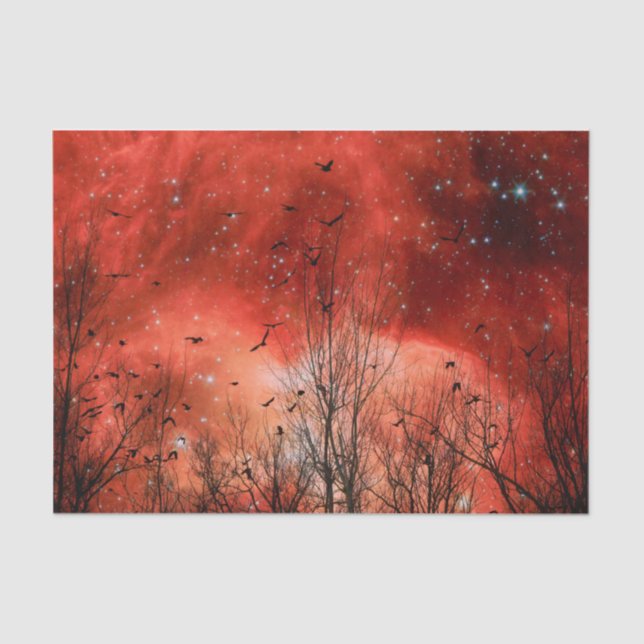 Celestial Red Tissue Paper (Front)