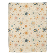 Celestial Retro Geometric Sun Star 