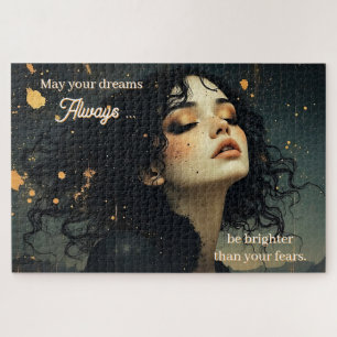 Celestial Reverie / Stardust & Shadows Quote Jigsaw Puzzle