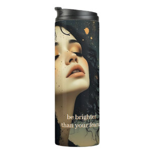 Celestial Reverie / Stardust & Shadows   Quote Thermal Tumbler