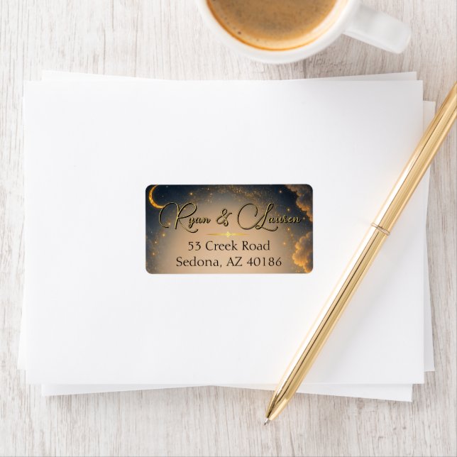 Celestial Romance Return Address Label (Insitu)