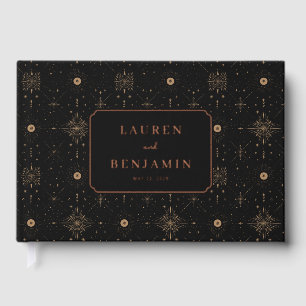 Celestial Romance Wedding Foil Guest Book