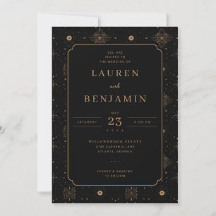Celestial Romance Wedding Invitation