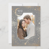 Celestial Romantic Starry Night Wedding Photo
