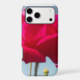Celestial Rose | Beautiful Red Bloom Against Blue iPhone 17 Pro Max Case