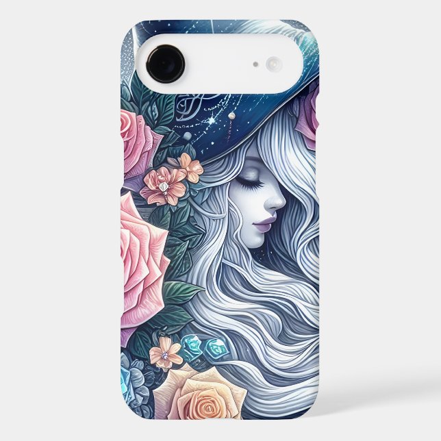 Celestial Rose Witch Dreamscape Iphone Case (Back)