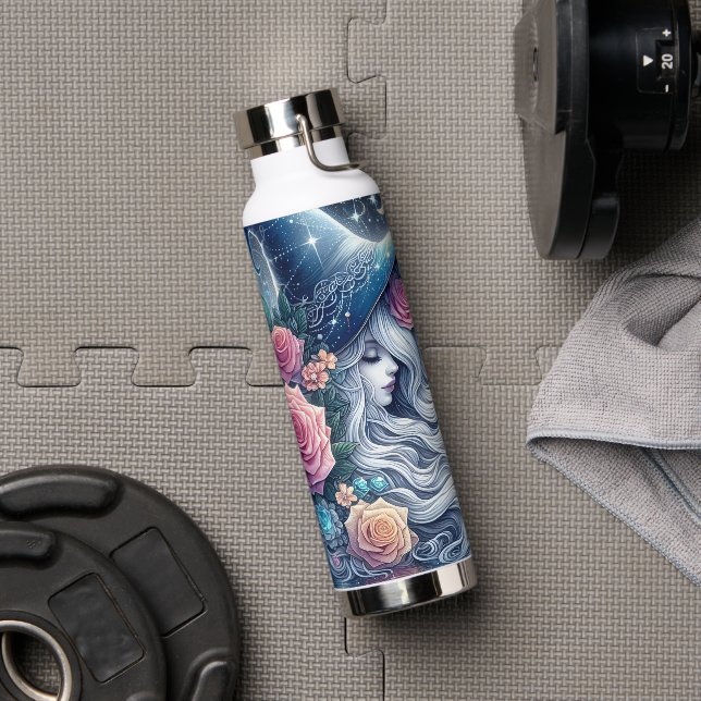 Celestial Rose Witch Dreamscape Water Bottle (Gym)