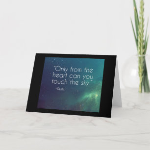 Celestial Rumi Quote Card