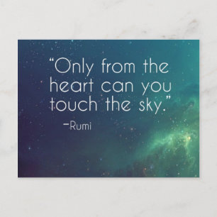 Celestial Rumi Quote Postcard