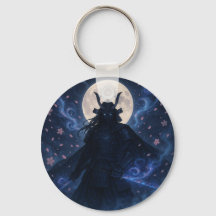 Celestial Samurai Keychain | Anime Fantasy Warrior