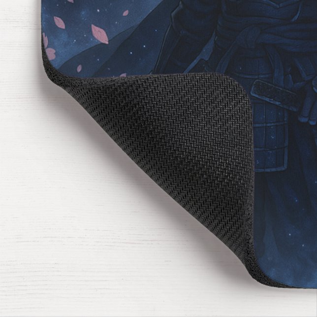 Celestial Samurai Mouse Pad | Dark Fantasy Anime  (Corner)