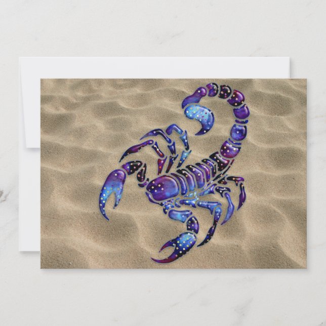 Celestial Scorpion Invitation (Front)