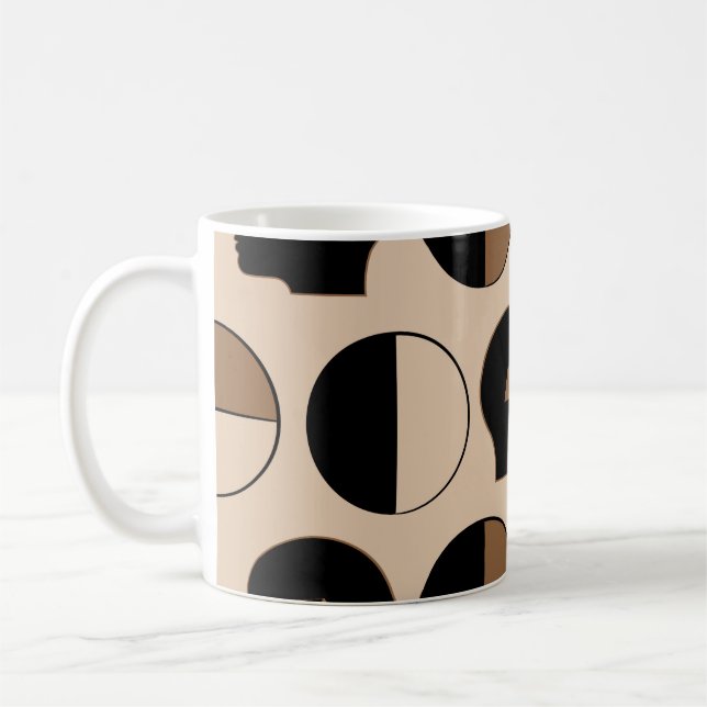 Celestial Seamless Pattern Design with Human Energ Coffee Mug (Left)