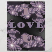 Celestial Sentiments I Love You Galactic Greeting  (Front)